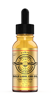 Gold Label CBD Oil 10000mg maximum strength tincture bottle