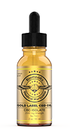 Gold Label CBD Oil 2500mg tincture bottle