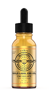Gold Label CBD Oil 5000mg tincture bottle